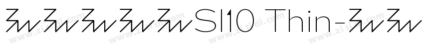 呐喊体字体SI10 Thin字体转换